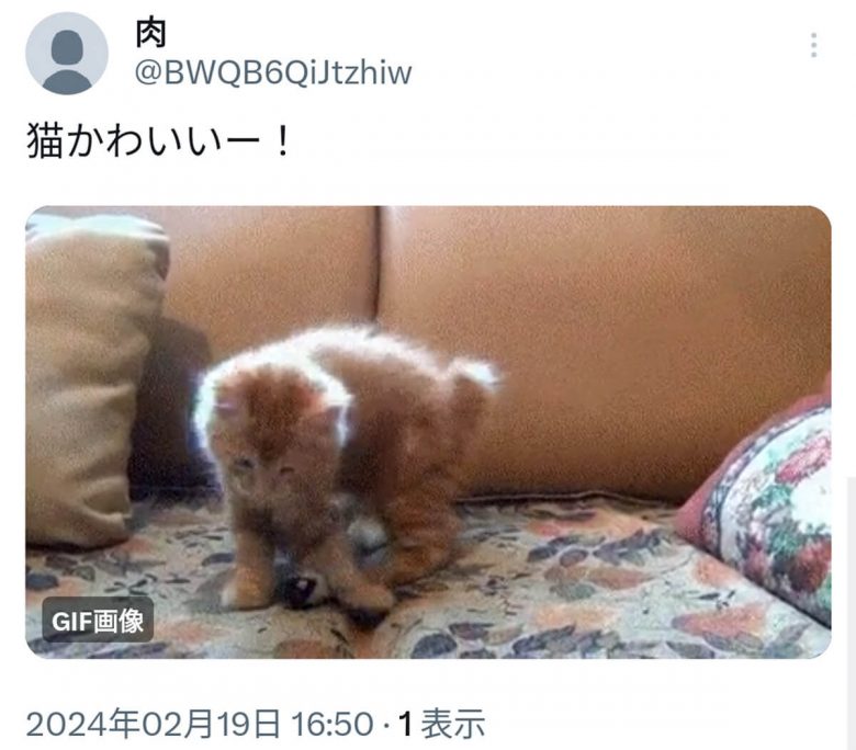 【2024年】X/TwitterのGIF動画をダウンロードして保存する方法の画像1