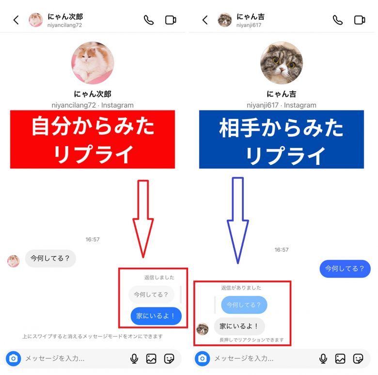 インスタのDMがリプライ（引用返信）できない？できるもの・できないものと対処法の画像1