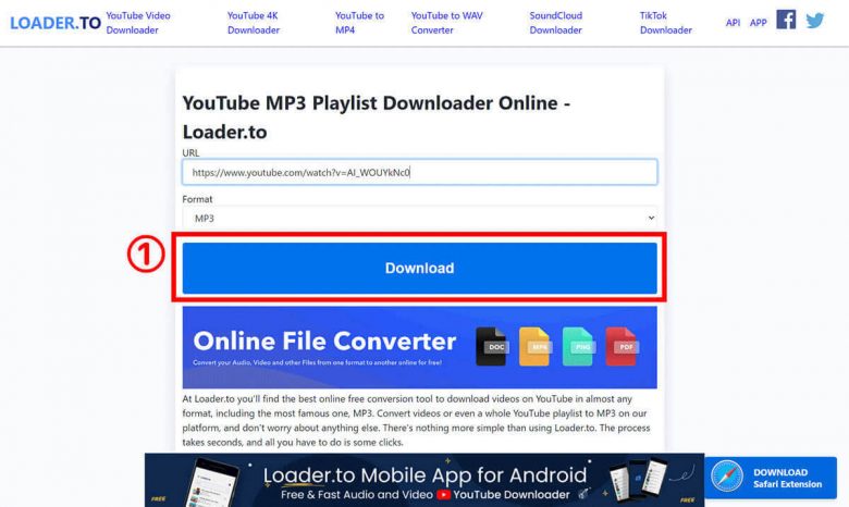 【2024最新】YouTube MP3もどきの使い方と動画・音声を保存できないときの代替ツールの画像6