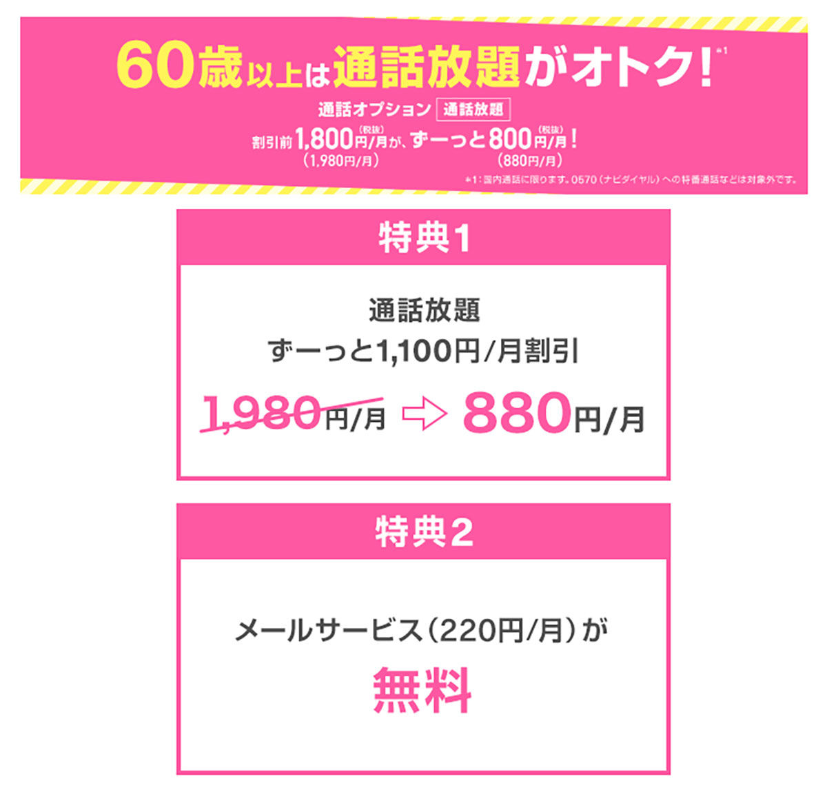 【シニアスマホ】「月3GB＋完全かけ放題付」の格安SIMはどこが安い？ ワイモバやUQも！＜25年1月版＞の画像13