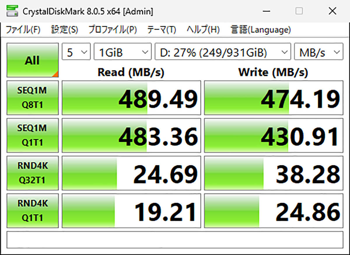 新型330円のUSB 3.0＆100W対応ケーブルの結果2