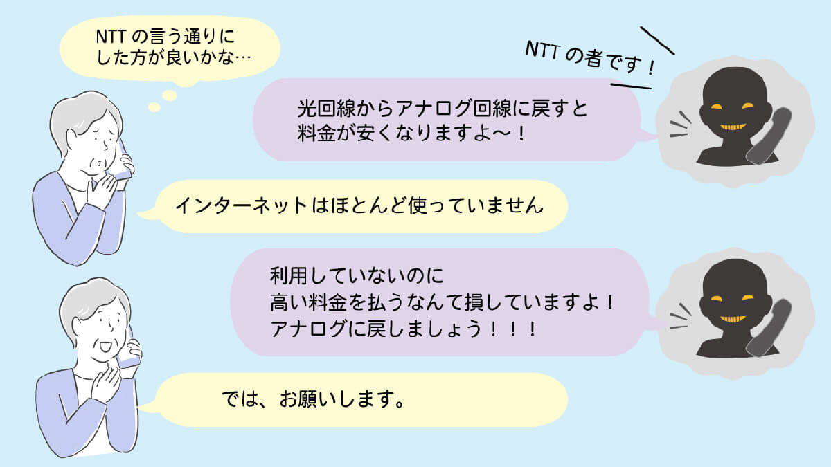 電話回線のアナログ戻しとは？