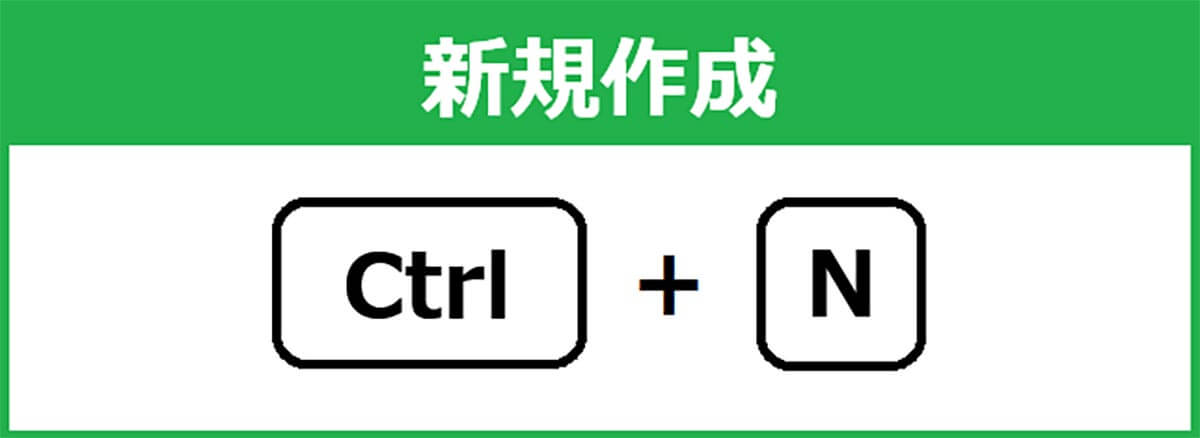 【基本7】新規作成[Ctrl＋N]