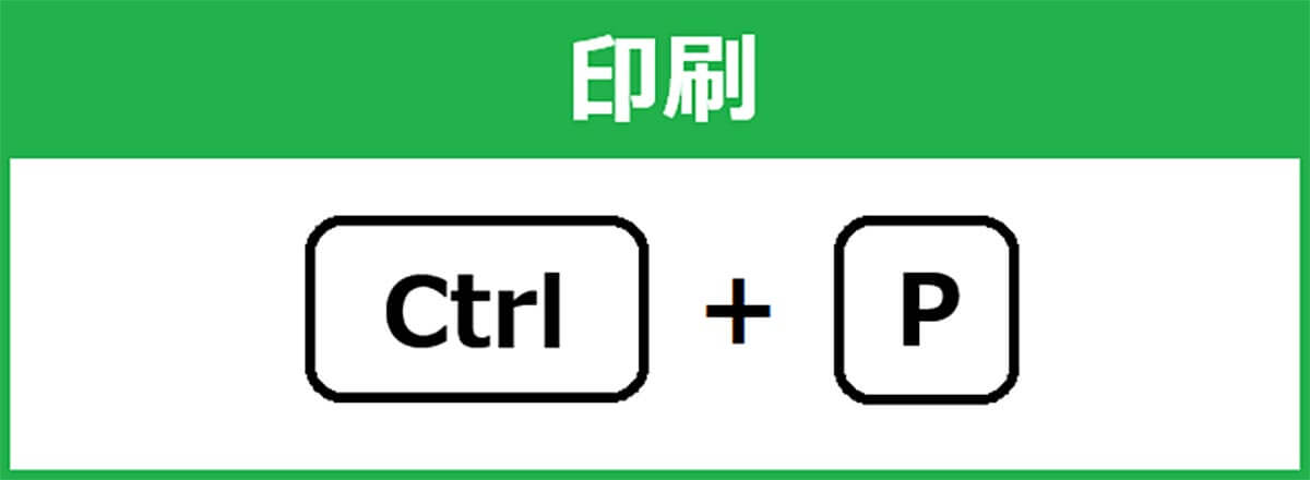 【基本9】印刷[Ctrl＋P]