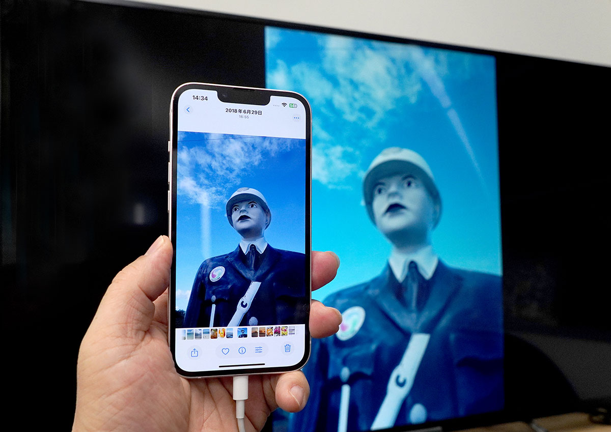 ダイソーの「USB→HDMI変換映像出力ケーブル」があればLightningのiPhoneを大画面テレビに表示できる！の画像10