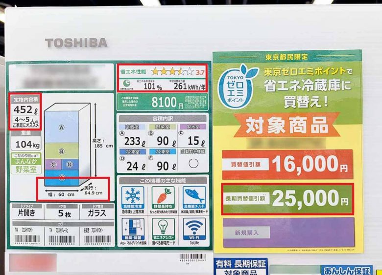 家電買い替えで最大8万円値引きの「東京ゼロエミポイント」、実は最大値引きを狙うのはかなり難しい!?【東京都民限定】の画像1