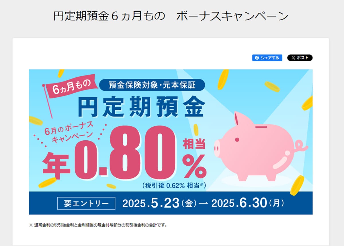 ネット銀行金利ランキング、2位SBJ銀行(1.20%)1位は?【2025年6月版】の画像18