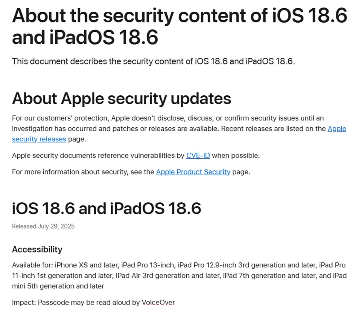 iPhoneの「iOS 18.6」がリリース!地味だけど超重要な約30件のバグ修正とは?の画像3