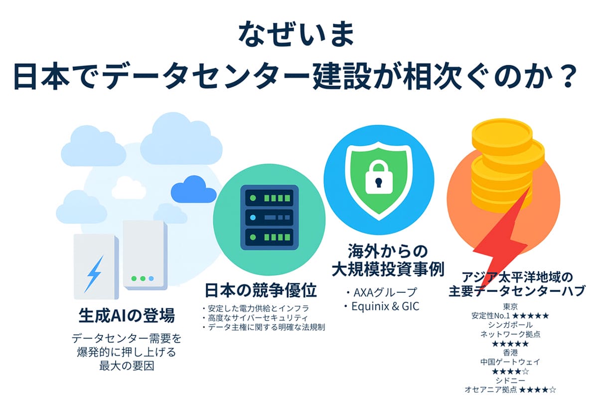 なぜ今、日本でデータセンター建設が相次ぐのか?1
