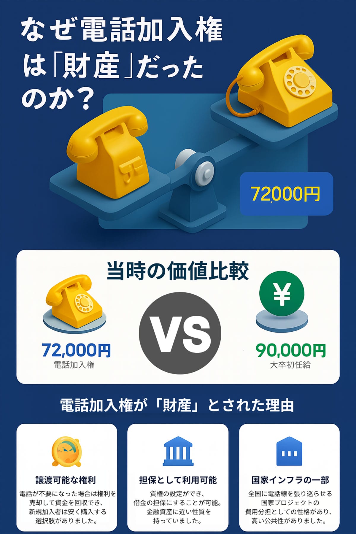 なぜ電話加入権は「財産」だったのか?1