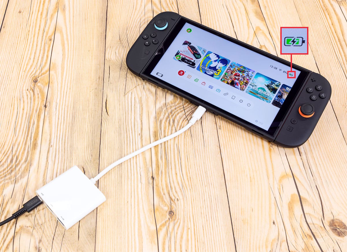 ダイソーの「Type-C 3in1 HUB」を使ってSwitch 2を大画面テレビに表示できるのか実際に試してみた!の画像5