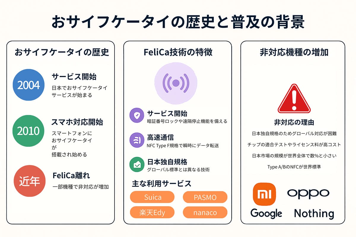 おサイフケータイの歴史と普及の背景1