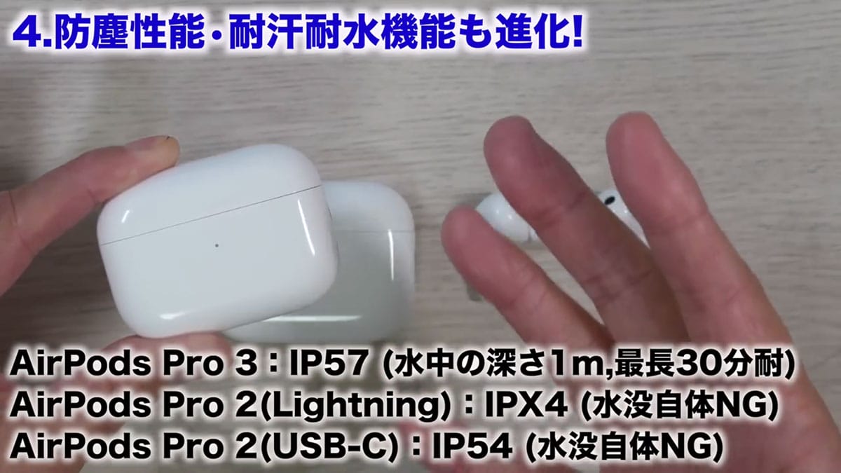 『AirPods Pro 3』進化のポイント7選+1 Pro 2と音質も視覚化して比べてみた!<みずおじさん>の画像1