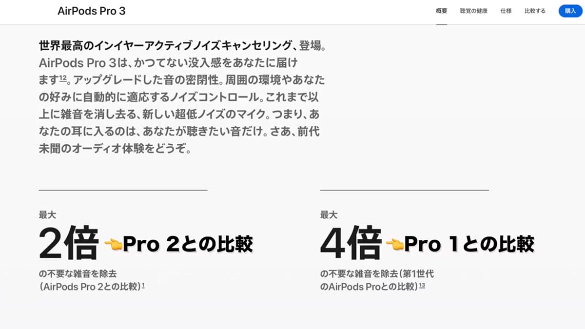 『AirPods Pro 3』進化のポイント7選+1 Pro 2と音質も視覚化して比べてみた!<みずおじさん>の画像1