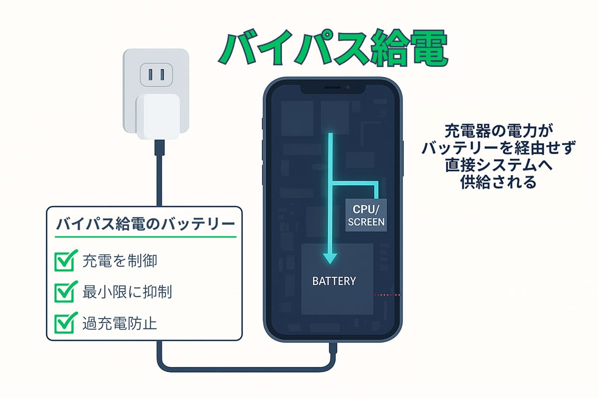 【バッテリーを介さず直接給電】スマホの『バイパス給電』とは？メリットや対応機種1