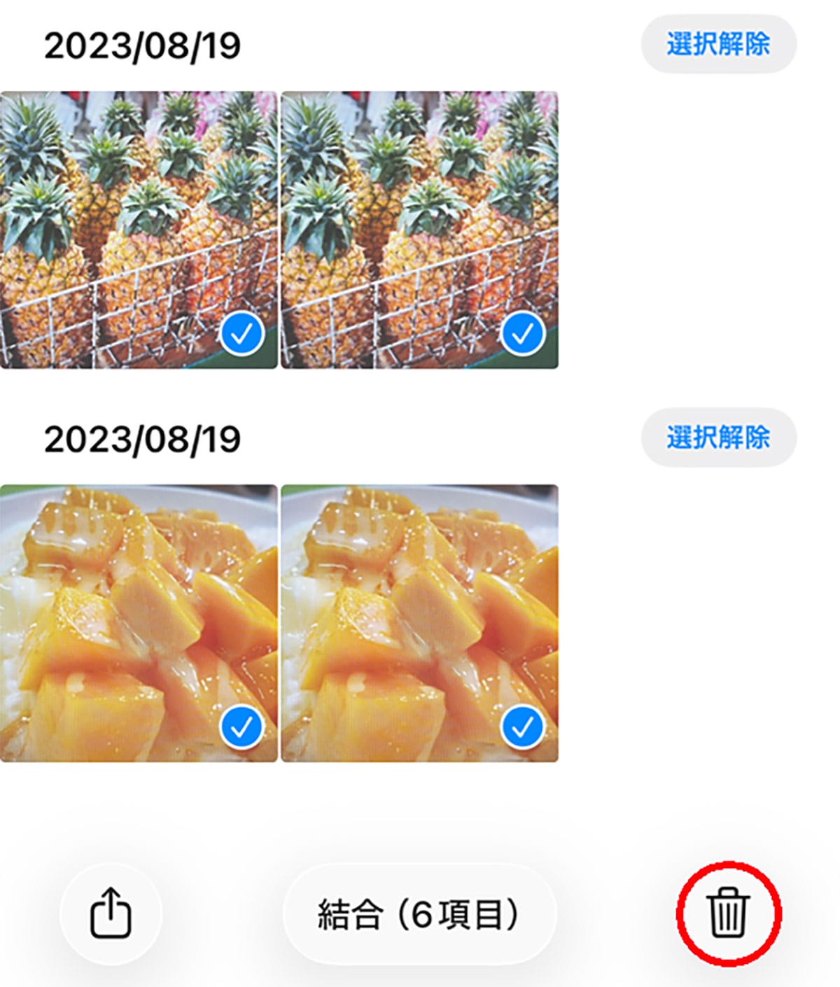 iPhoneの重複した写真を超簡単に削除する方法 不要な写真を整理してストレージ容量を確保しよう!の画像5